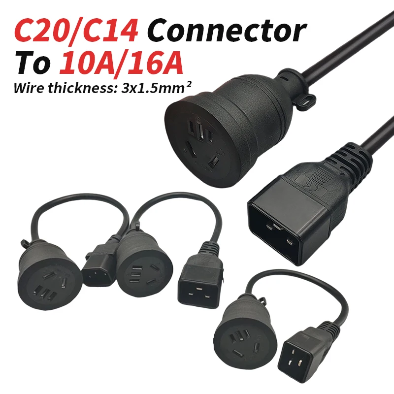 UPS/PDU Server Chassis Computer Power Cable 10-16A C13 to C14 C19 to ...
