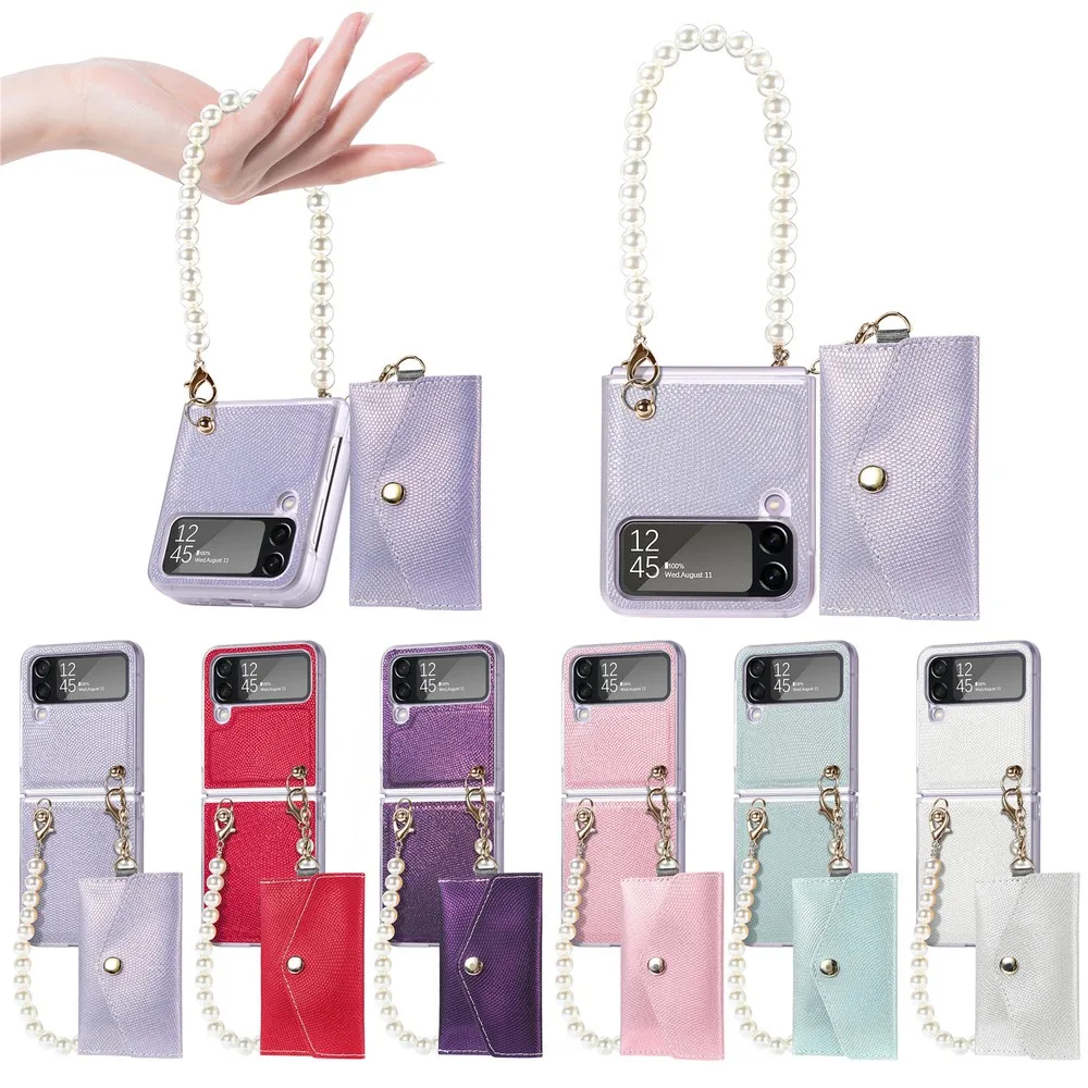 Per Galaxy Z Flip4 5G Custodia Custodie Per Cellulari Cover Per Samsung Galaxy Z Flip4 5G Custodia Coque Flip Wallet Sunjolly