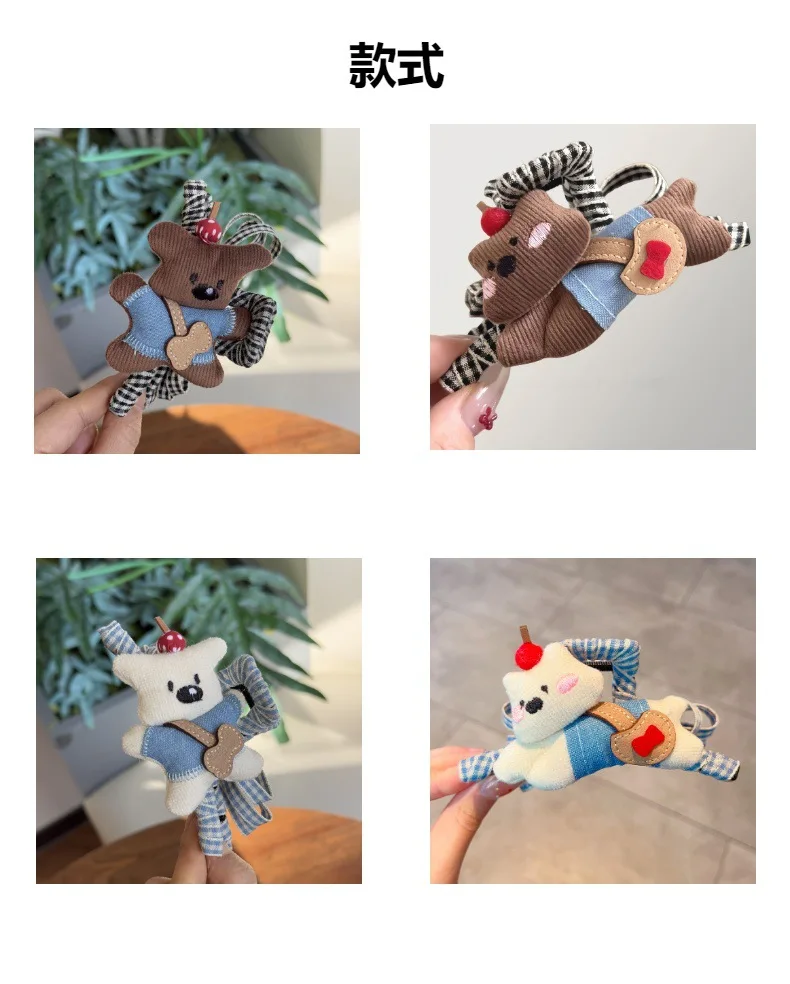 Frauen neue Klaue Clips süße Spaß Cartoon Hund Schleife Haarspange Puppe Klaue Clip Hai Clip Haar-Accessoire süße Stil Haar-Accessoires – Detail 3