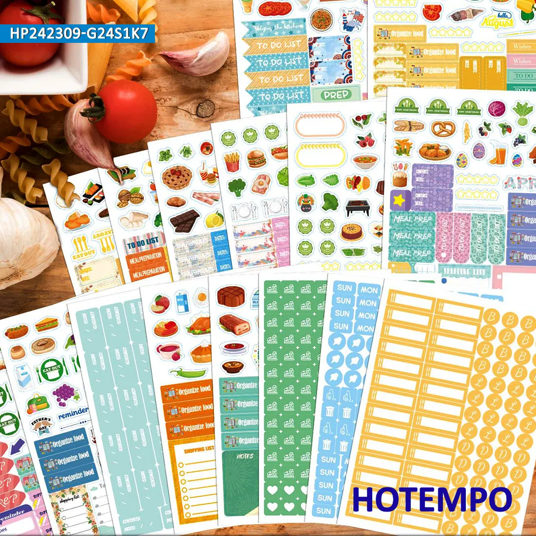 Deluxe 1700-Piece Meal Planner & Healthy Lifestyle Sticker Collection