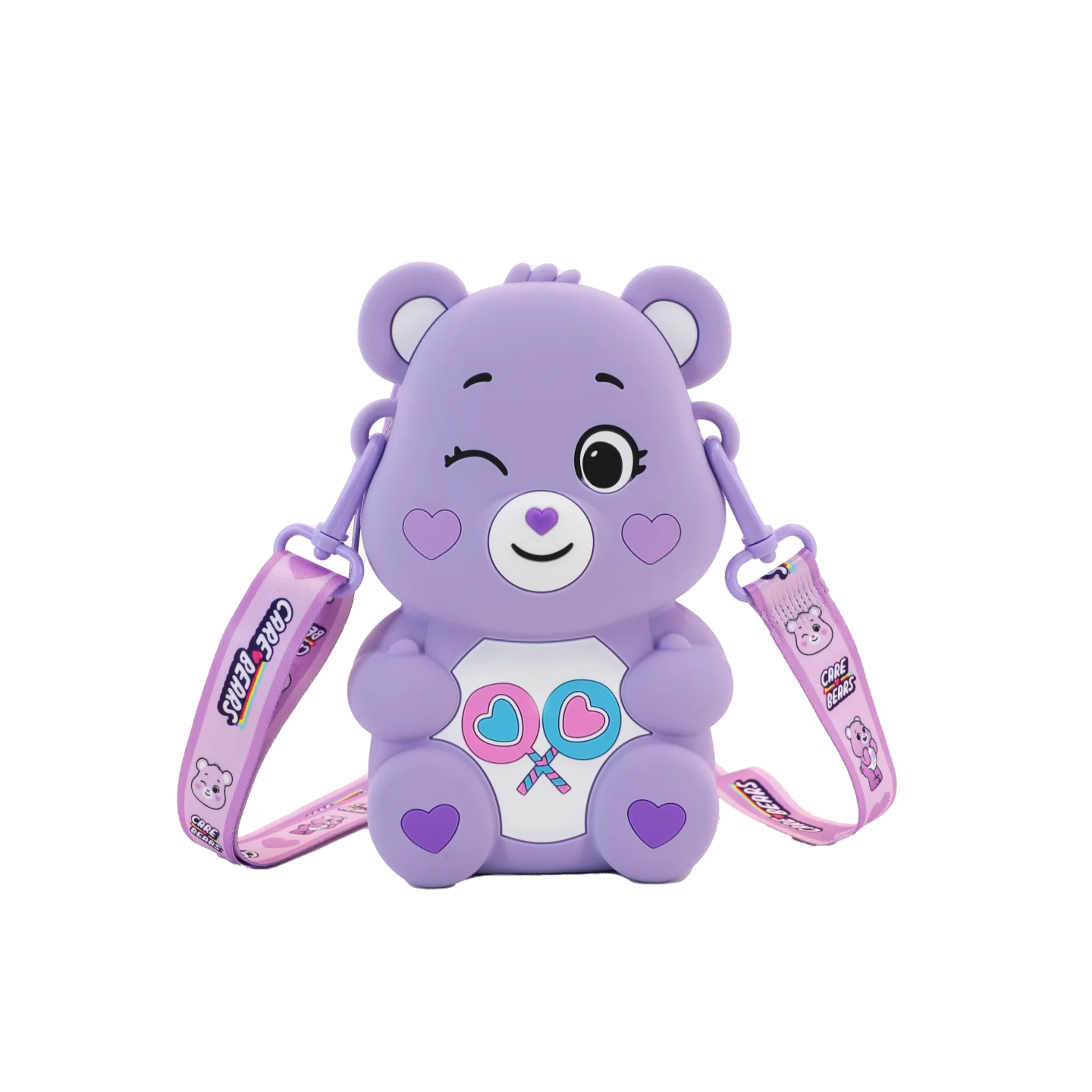 Cute Bear Silicone Crossbody Bag - Kawaii Cartoon Shoulder Bag for Kids, Waterproof Mini Coin Purse