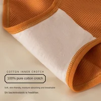 Lot de 3 culottes tendance pour femme en coton doux, sous-vêtements intimes respirants et sexy à couleurs contrastées, couvrant les hanches 3