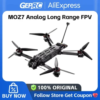 GEPRC MOZ7 Analogico A Lungo Raggio FPV 7 Pollici 6S F722-HD-BT Bluetooth Integrato RC Quadcopter LongRange Freestyle Drone Kit Da Corsa
