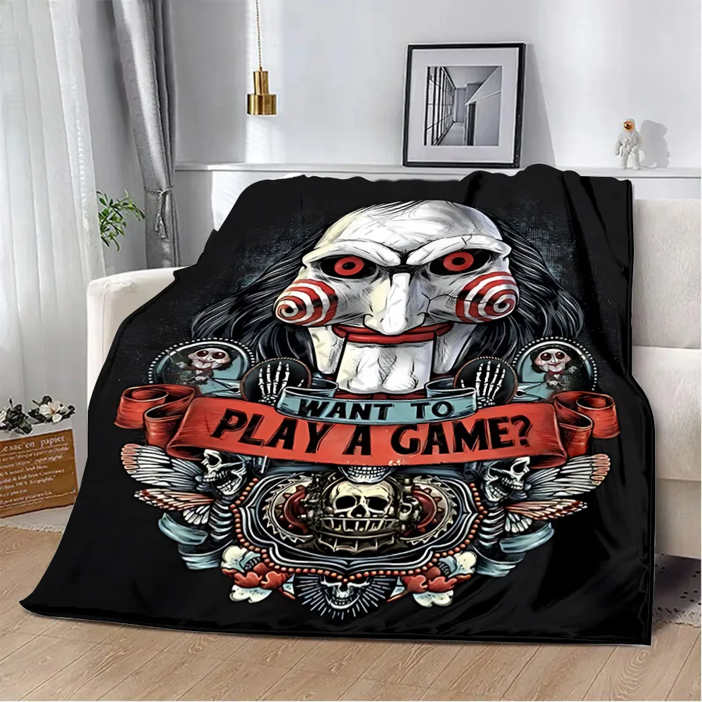 Saw X Horror Thriller Movie Printed Blanket Picnic Blankets Warm Blanket Soft and Comfortable Blanket Home Travel Birthday Gift 4