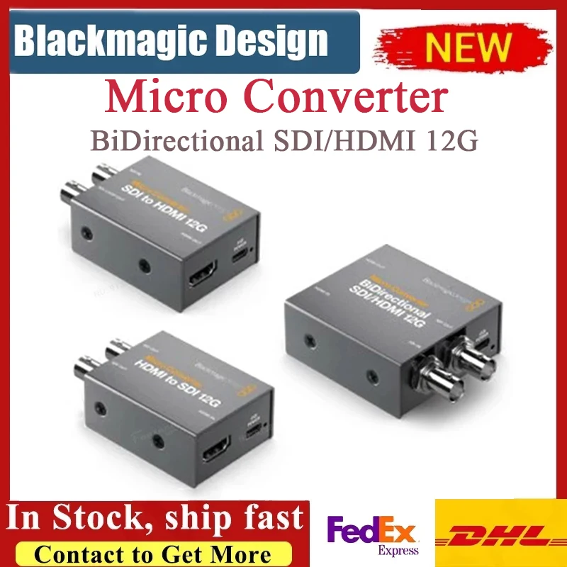 Blackmagic Design Bidirectional SDI/HDMI 3G Micro Converter with Power  Supply