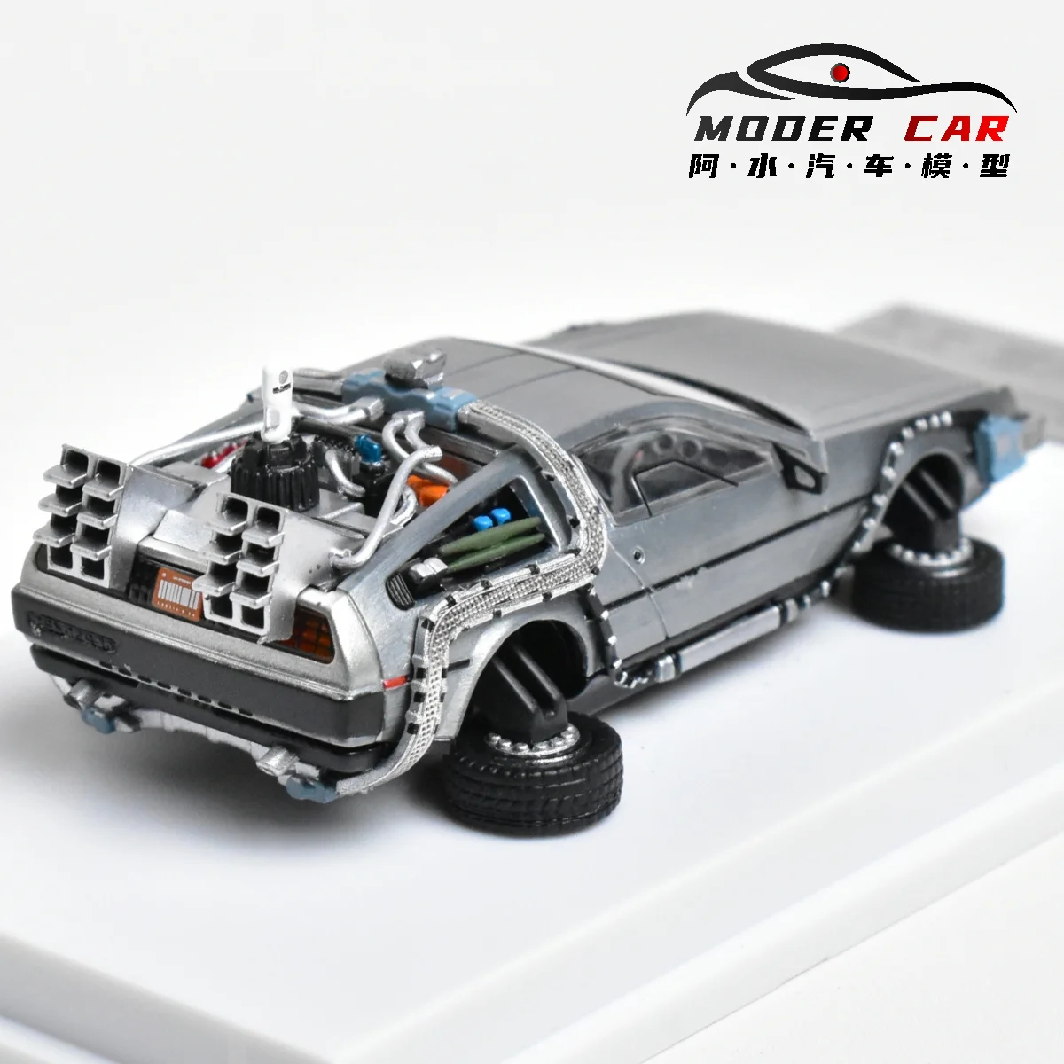 MJ 1:64 zurück in die Zukunft DeLorean DMC 12 Druckguss-Modellauto – Detail 12