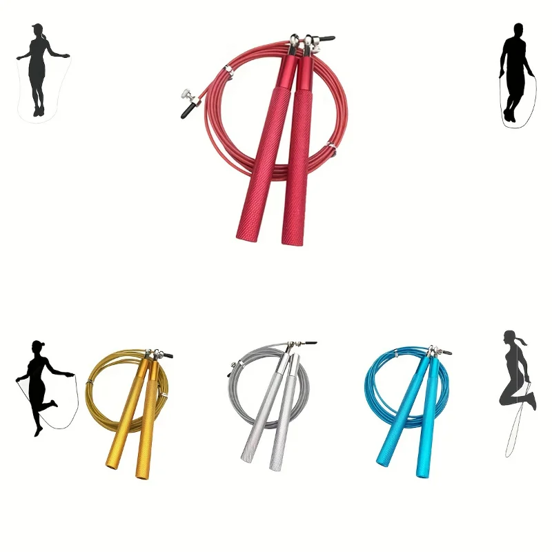 High-Speed Jump Rope With Aluminum Handles-Adjustable, -Free For Effective Workouts & Slimming