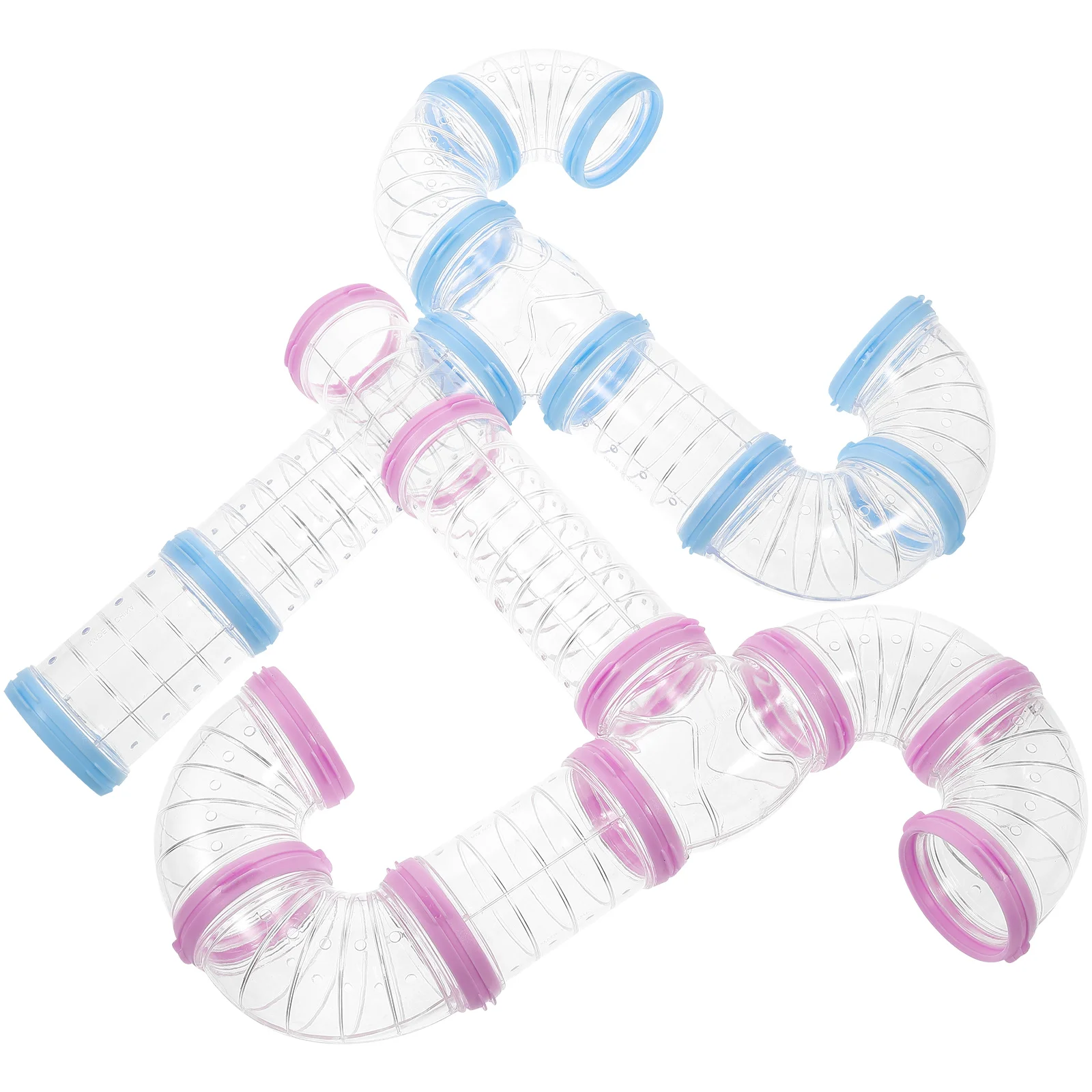 

2 Sets of Rat Clear Tube Tunnel DIY Cage Tunnels Hamster Cage External Pipes for DIY
