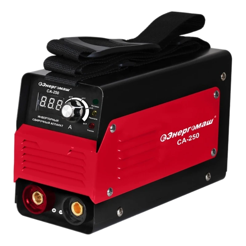 Welding machine Energomash sa-250 (current range 20-250a Power 5 kW electrodes up to 5mm display) | Инструменты
