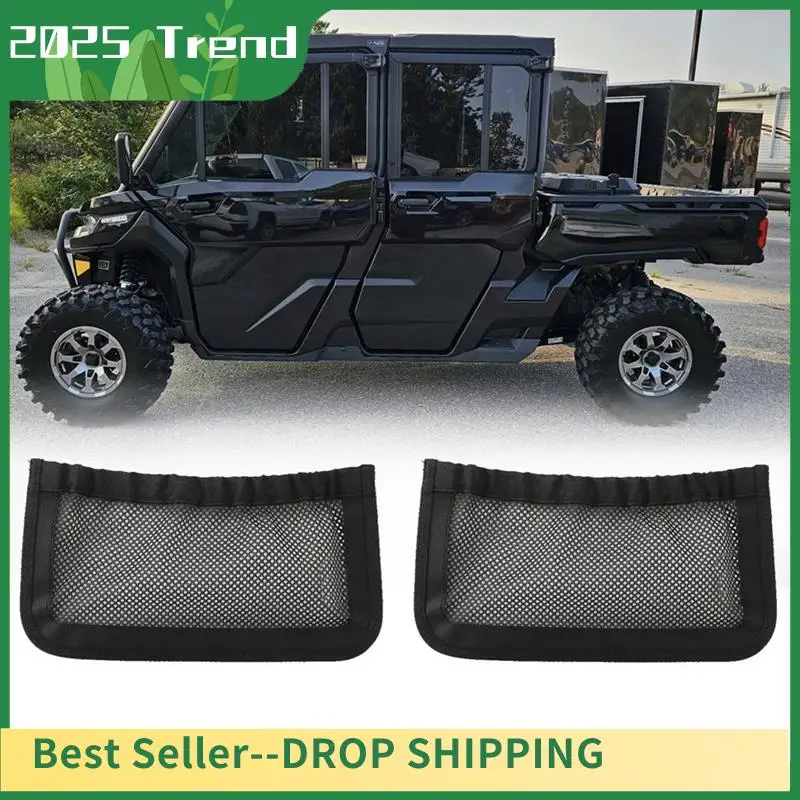 AA14 New UTV Rear Backrest Storage Nets For Can Am Defender Max Accessories Replacement 715003019 2 Pack