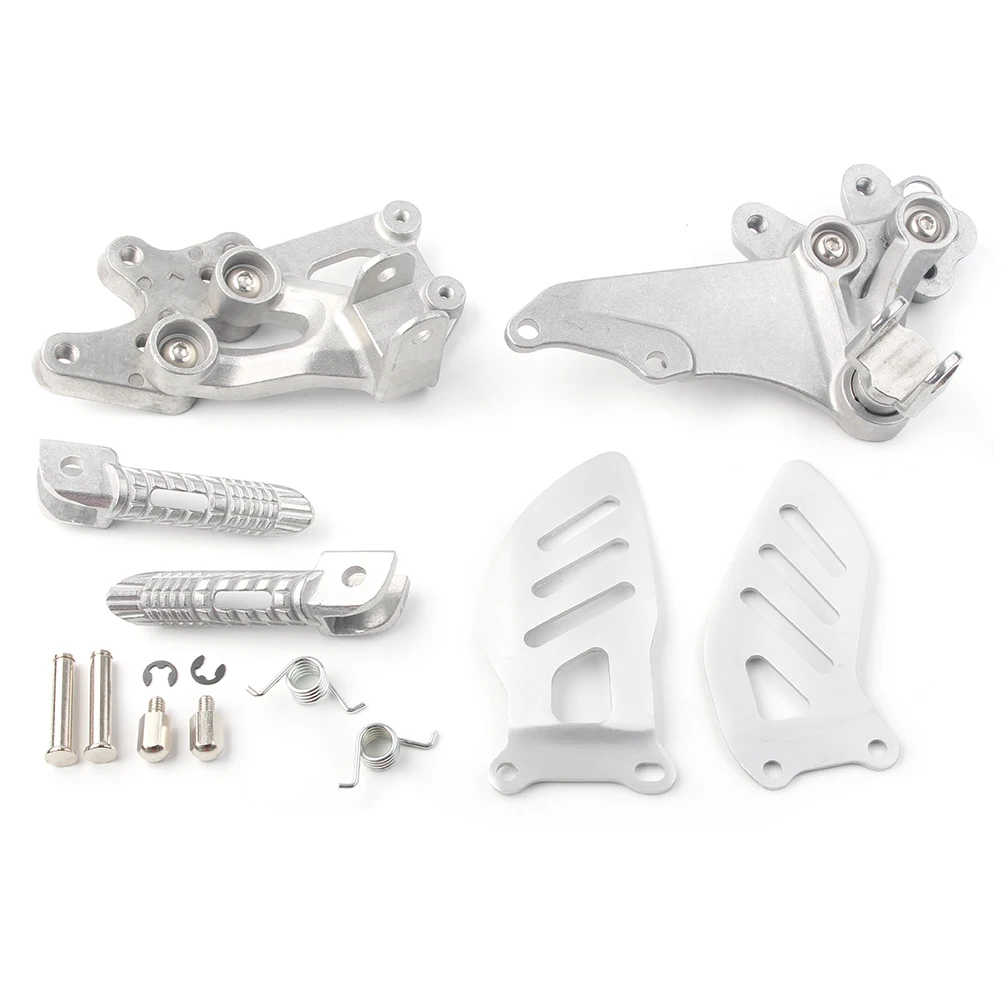 

Motorcycle Front Rider Foot Pegs Left + Right Footrest w/ Brackets for SUZUKI GSXR 600 750 K6 K8 2006 2007 2008 2009 2010