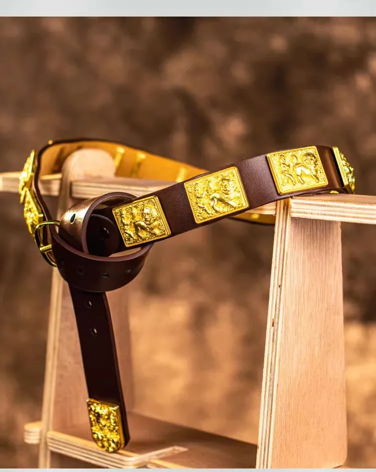 Traditional Tang Dynasty Belt Wearable for Chinese Ancient Armors Accessories