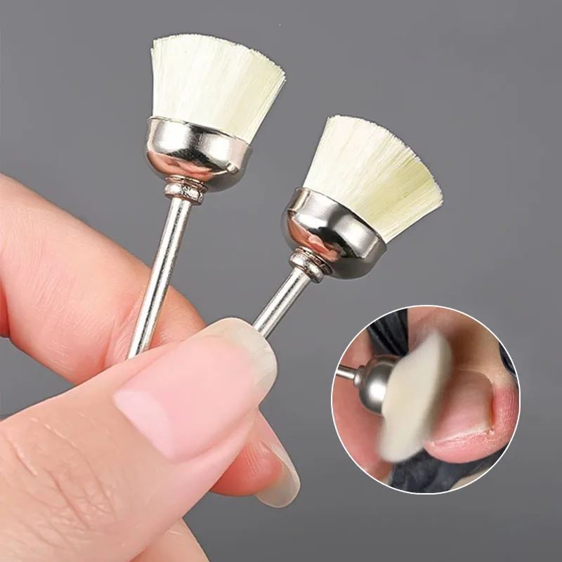 Шерстяная щетка для полировки ногтей для электрических маникюрных сверл, средство для очистки пыли ногтей