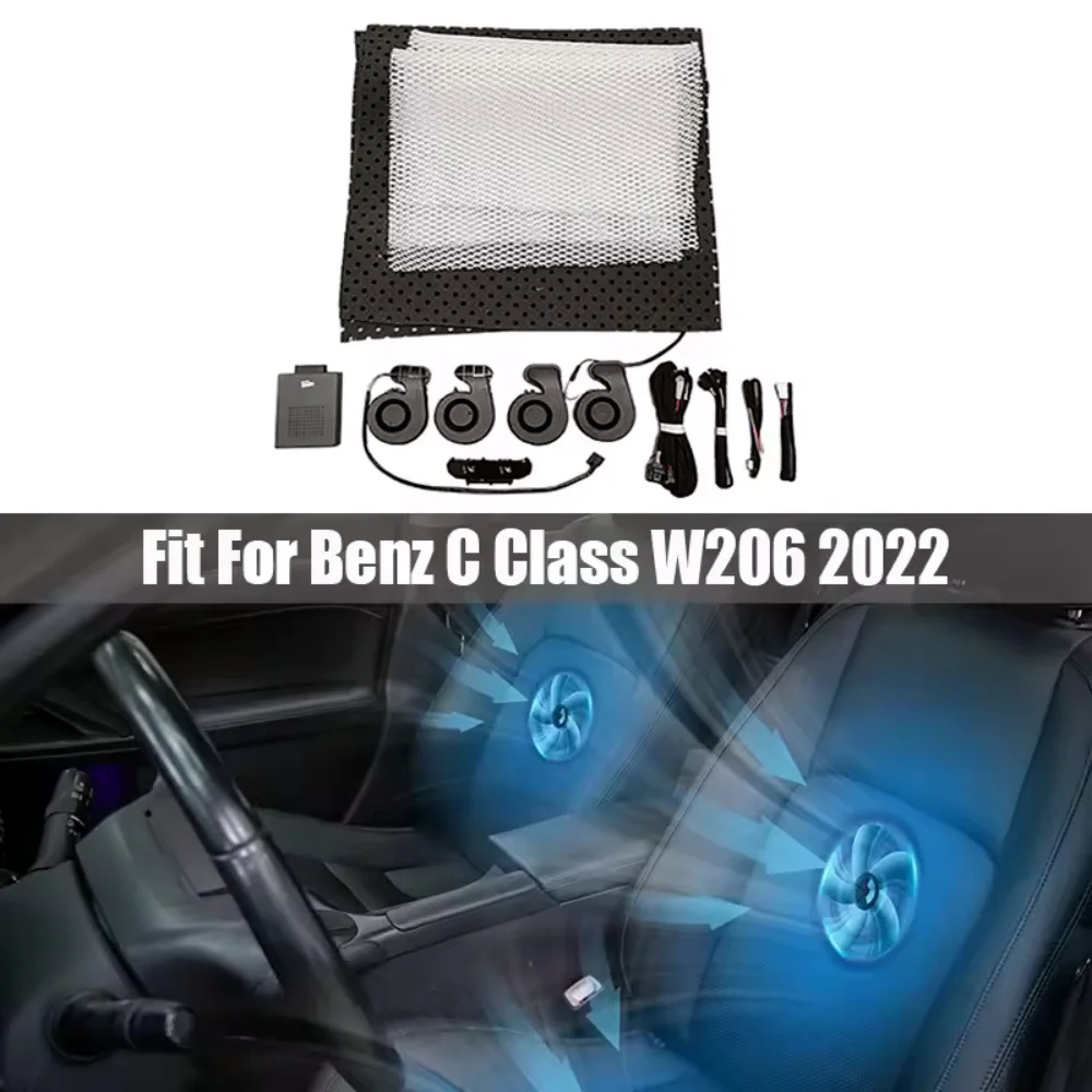 

Car seat ventilation and seat heating apply to the special button controlled seat cooling of the Mercedes-Benz C-Class W206 New