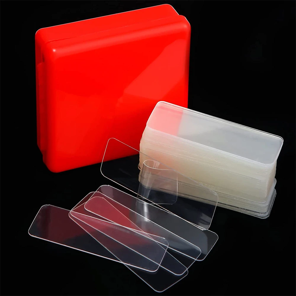 TFAAI 60Pcs/Box Ultra-strong Double-sided Adhesive Tape Transparent Non-marking Washable Mounting Sticky Double Faced Tapes