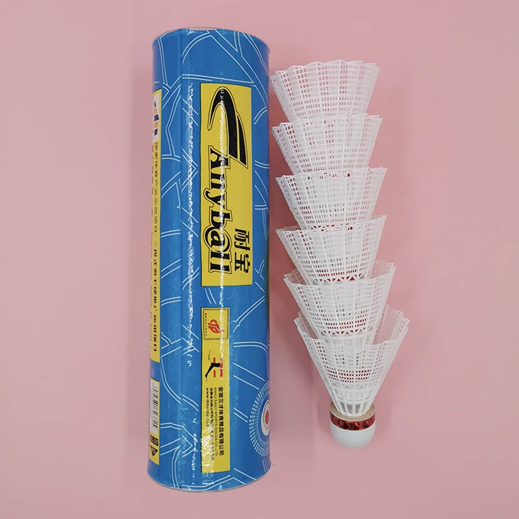 Conjunto de 6/12 petecas de badminton de nylon para treinamento, alta estabilidade e durabilidade, para esportes internos e externos._voghion.com