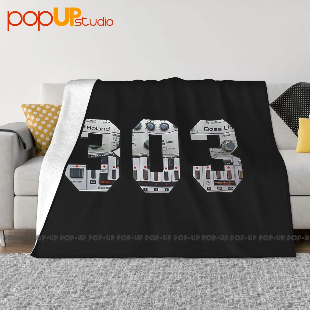 Tb303 Campionatore Musicale Dj Pioneer Cdj 2000 Coperta Invernale Sul Divano Divano Decorativo