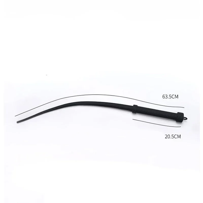 1PC 60cm 고무 소프트 채찍 휴대용 훈련용 말 채찍 야외 EDC 자동차 비상 자가 방어 도구