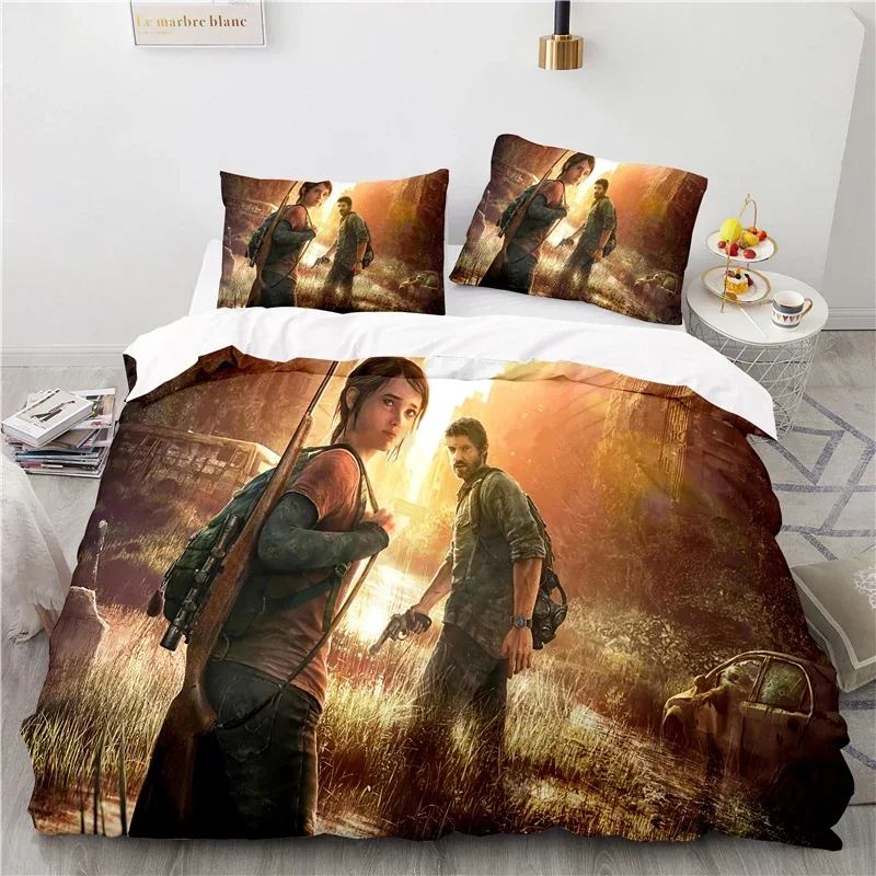 3D Printed The Last of Us Duvet Cover Game Pillowcase Bedding Set Double Twin Full Queen King Adult Kids Bedclothes Quilt Cover 3