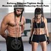 Head Neck Lifting Strap with Chain Adjustable Shoulder Weight Strength Training Exercise Strap Neck Muscle Power Training Gym 5