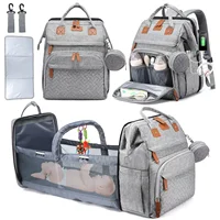 New Baby Nappy Changing Bags Changing Station Portable Baby Bed Travel Bassinet Folding Crib Shade Cloth Changing Pad Waterproof 1