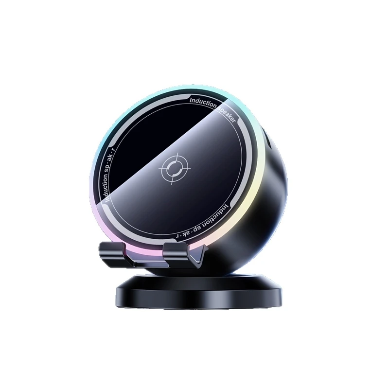 Sensore intelligente per supporto per cellulare, audio, luce RGB pulsante, altoparlante Bluetooth multifunzione da tavolo 2026_voghion.com