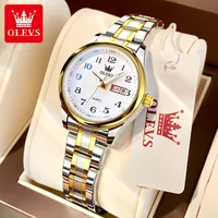 OLEVS Hot sale Women's Wristwatch Original Luxury Watches for Ladies Waterproof Date Stainless Steel Quartz Woman Wristwatch