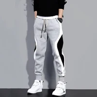 Pantalon large décontracté pour homme, pantalon de sport respirant, ULélastique, patchwork à neuf points, automne 5