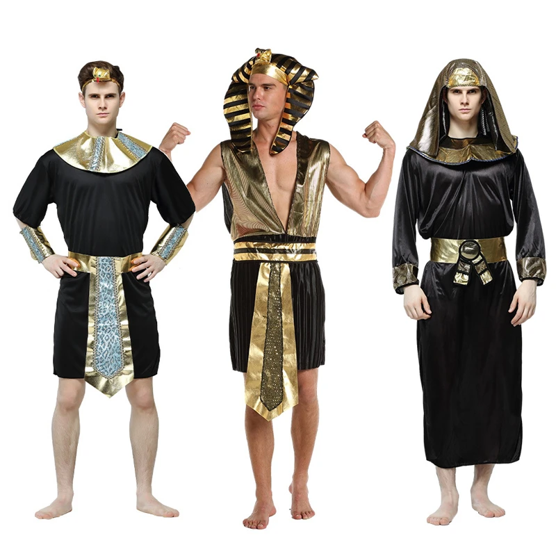 band gesponsord speelplaats Halloween Volwassen Kostuums Oude Egypte Egyptische Farao Keizerin Kostuum  Cosplay Kleding Voor Mannen| | - AliExpress