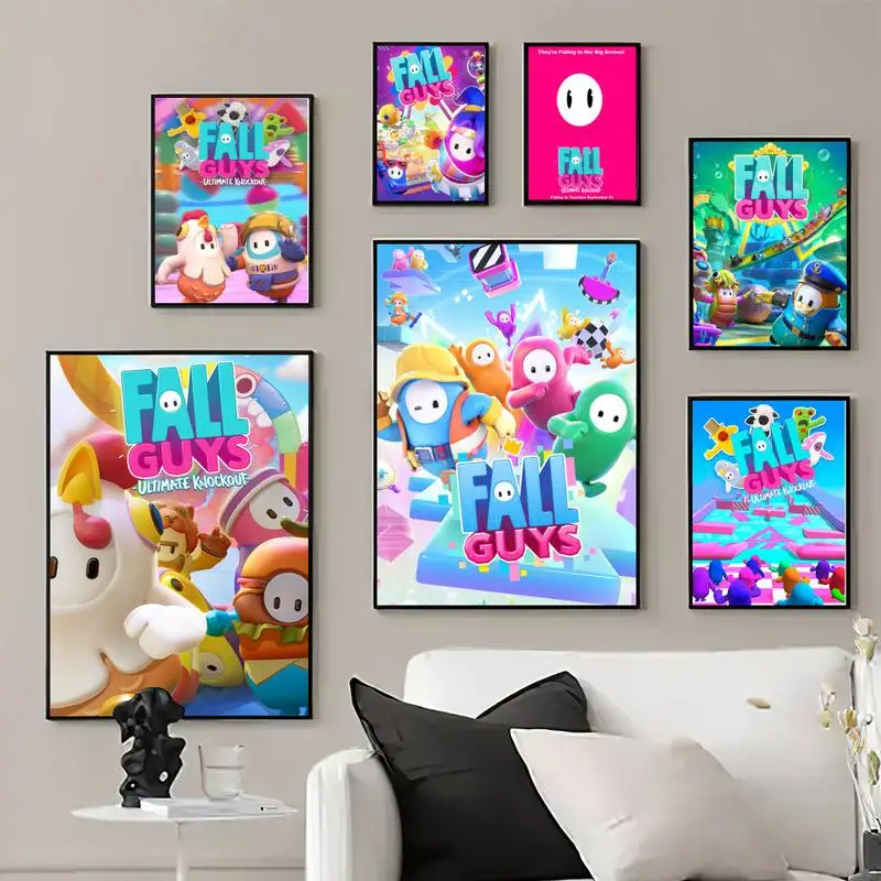 

Game F-Fall Guys POSTER Prints Wall Pictures Living Room Home Decoration