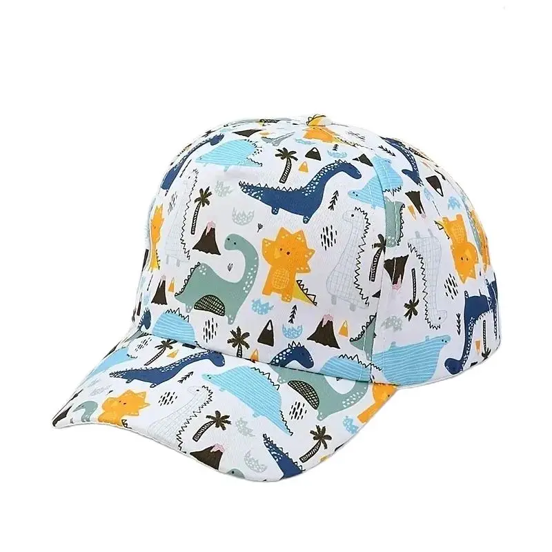 Cute Dinosaur Baby Baseball Cap Cartoon Animal Sun Hat for Boys Girls Spring Summer Soft Cotton Kids Peaked Hats