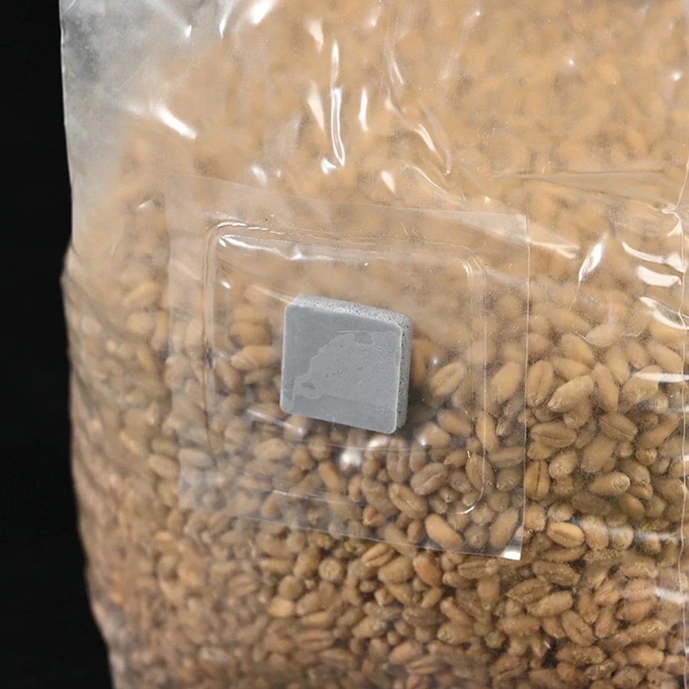10pcs High-Yield Mushroom Cultivation Bags PP Sterilized Hydrated Grain Bag Filter Patch Substrate Mushroom Spawns Bag 4