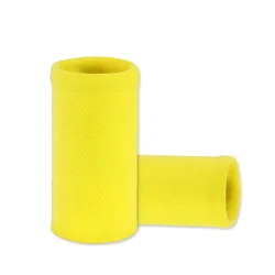Comfortable High - Elastic Wrist Sweatband for Athletic Support and Protection (Yellow (1Pair))