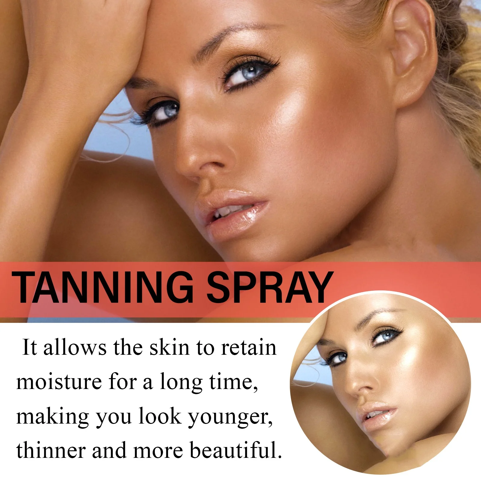 Mousse abbronzante Autobronzante Schiuma autobloccante istantanea senza sole Aspetto naturale Abbronzante dorato Glow Lozione idratante abbronzante falso 3