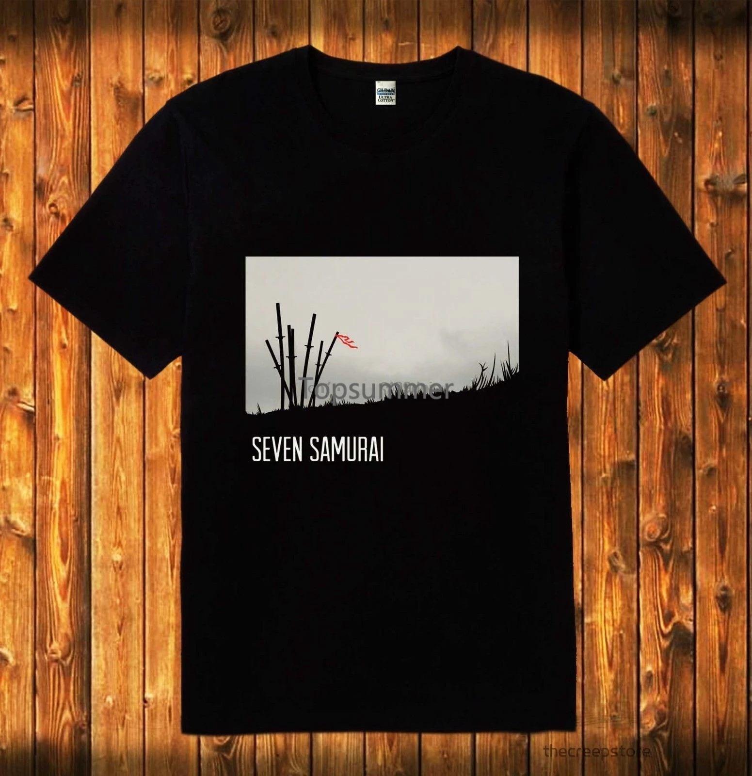 

New Seven Samurai Kurosawa Yojimbo Sanjuro Movie Black T Shirt Sizes S To 2Xl