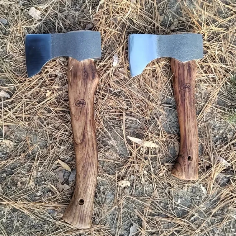 Portable Axe Garden Tools Professional Hatchet Hickory Wood Handle Chopping Firewood Axe Logging Forged