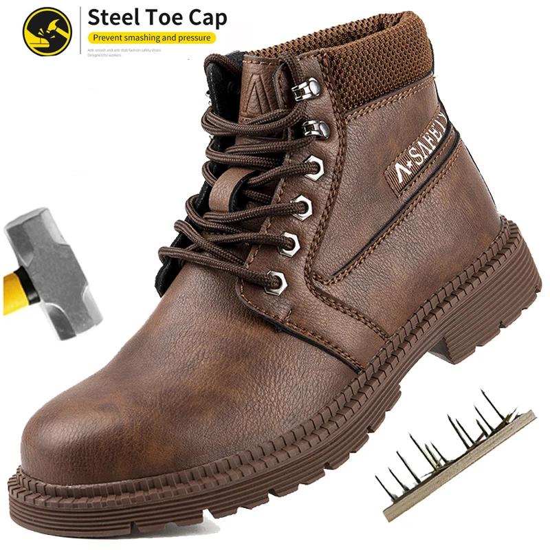Unisex Steel Toe Indestructible Work Sneakers - Anti-Puncture, Anti-Smash, Non-Slip Safety Shoes