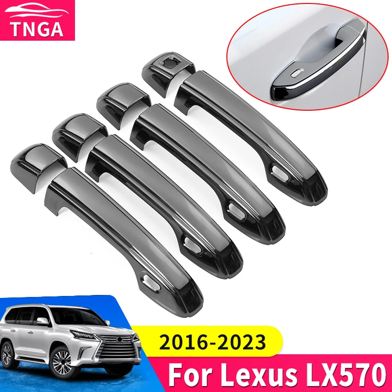 For 20162022 Lexus Lx570 Car Exterior Door Handle Protection Chrome