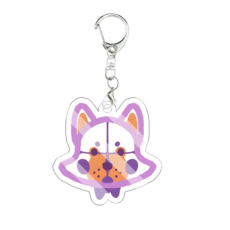 Acrylic Horror Game Keychain with Cartoon Characters