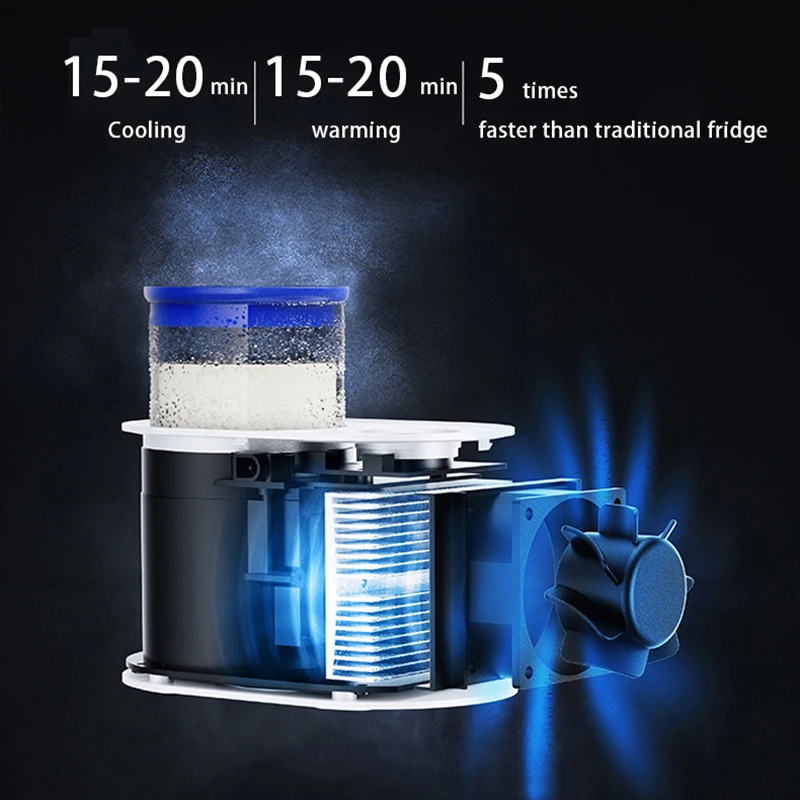 3 In 1 Smart Yogurt Maker Electric Heating Cooling Cup for Home Office Milk Coffee Cup Warmer Cooler Mini Desktop Fridge