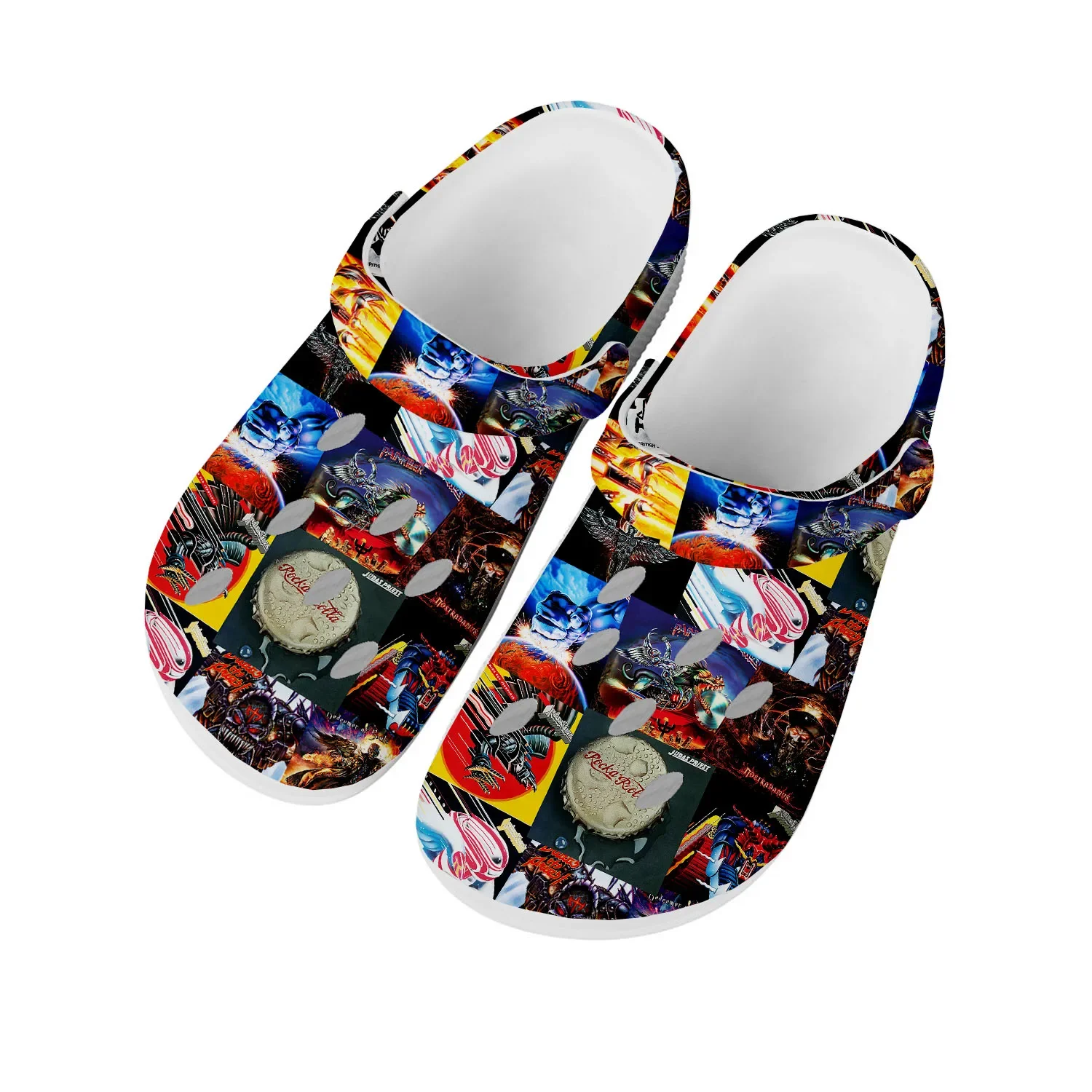 

Кроссовки Judas священные для дома, тяжелые металлические берцы, дышащие тапки с отверстиями для пляжа, для подростков, для мужчин и женщин