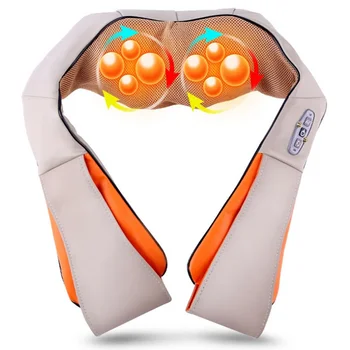U Shape Pillow Massage Car/Home Use Neck and Back Massage Shoulder Infrared Heated Shawl Electrical Shiatsu Body Massager 1