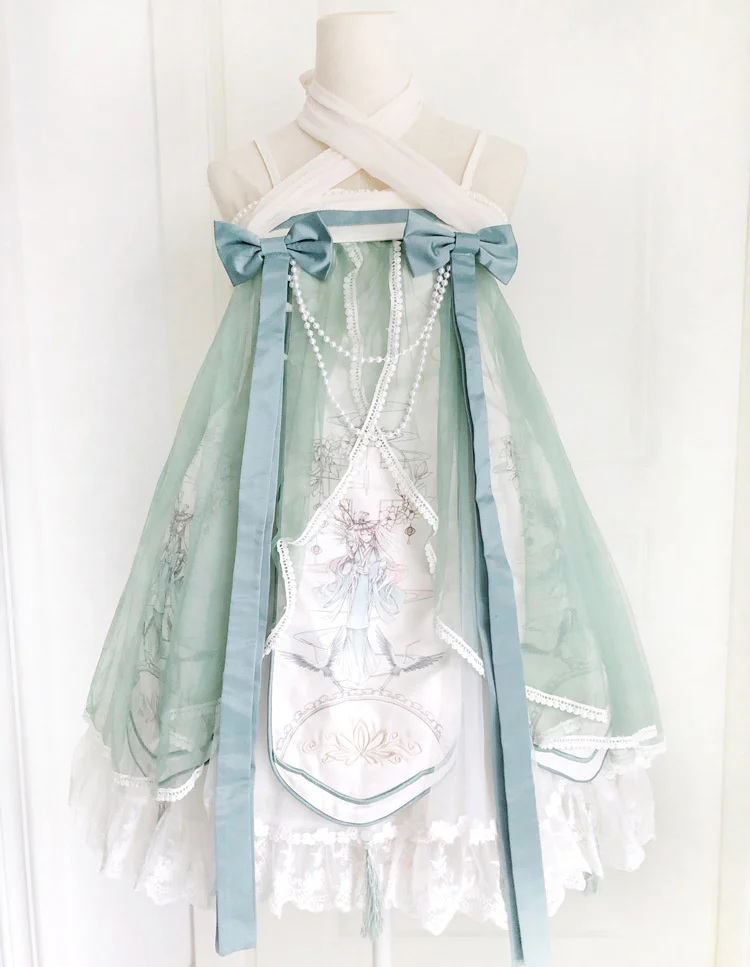Herbalist Chapter Lolita Dress Chinese Style Lolita Skirt Princess Dress Elegant Skirt Full Set Jsk