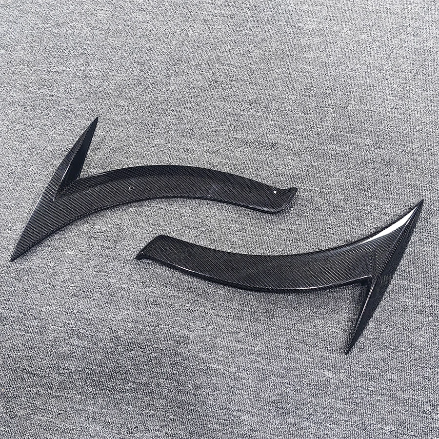 Real Carbon Fiber Front Fender Vent Fin Gill Trim Covers For Benz CLA W117 CLA180 CLA200 CLA250 2013-2019 Decoration