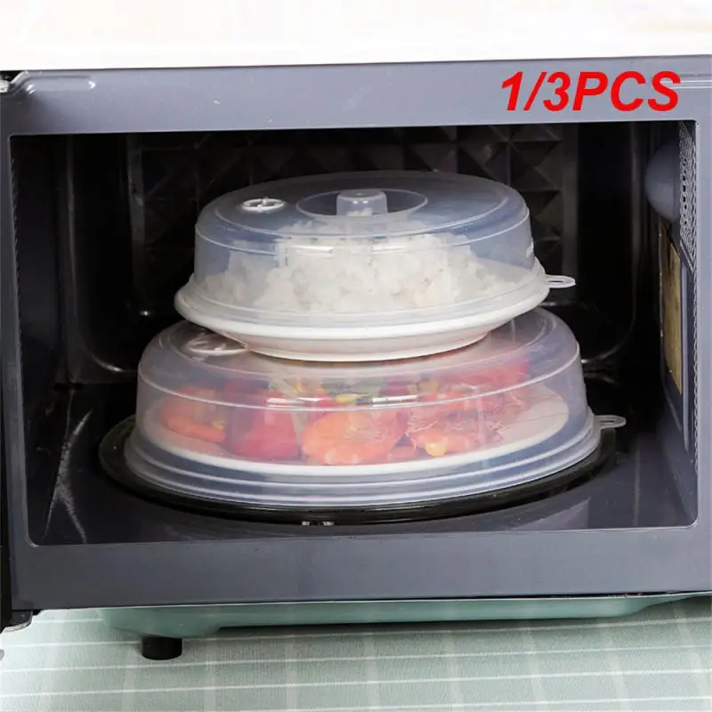 

1/3PCS 3-Bowl Cover Plastic Reusable Airtight Food Wrap Covers Fresh-keeping Microwave Heating Lids Home Tools Kitchen