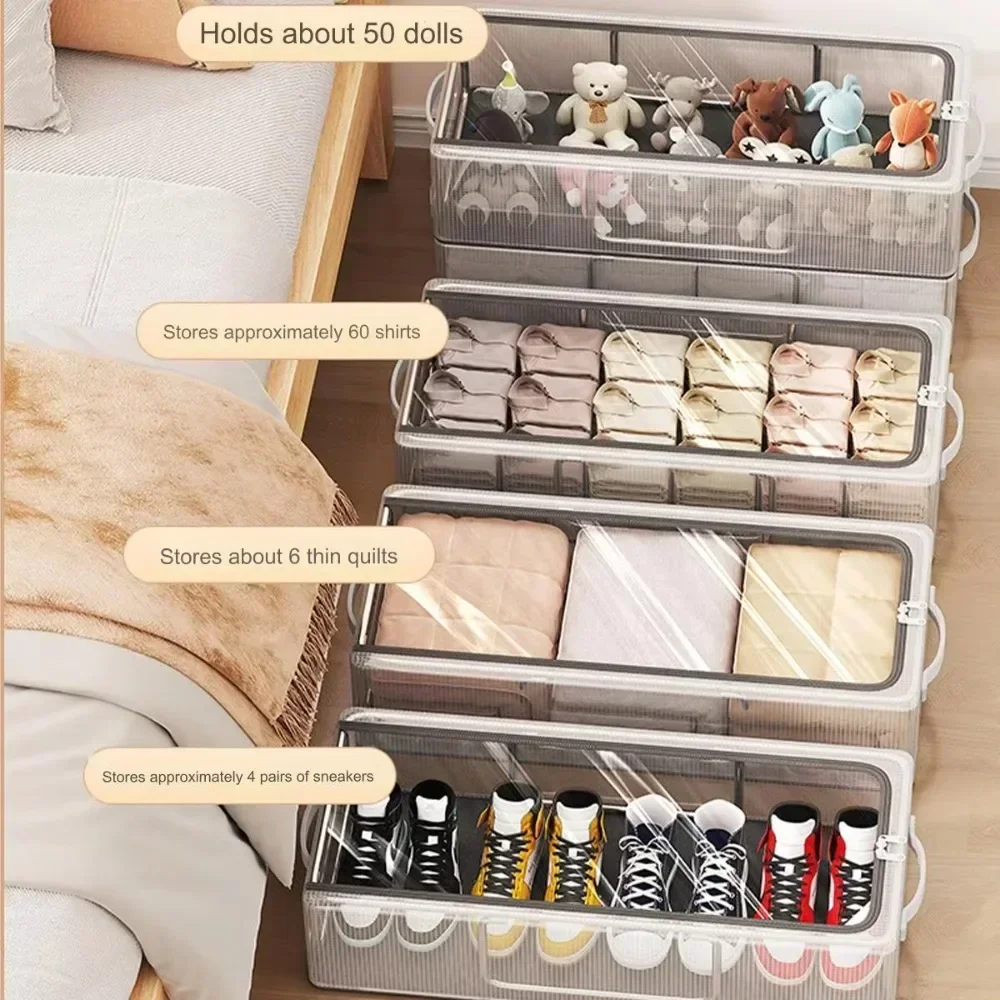 PVC Shoe Storage Foldable Shoes Bags Large Capacity Portable Space Saving Shoes Dust-proof Water-proof Transparent Storage Box 5
