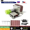 Mini Grinder 220V Electric Sanding Polishing Grinding Machine Belt Sander 7 Variable Speed for Polishing Wood Acrylic Metal 1