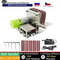Mini Grinder 220V Electric Sanding Polishing Grinding Machine Belt Sander 7 Variable Speed for Polishing Wood Acrylic Metal 1