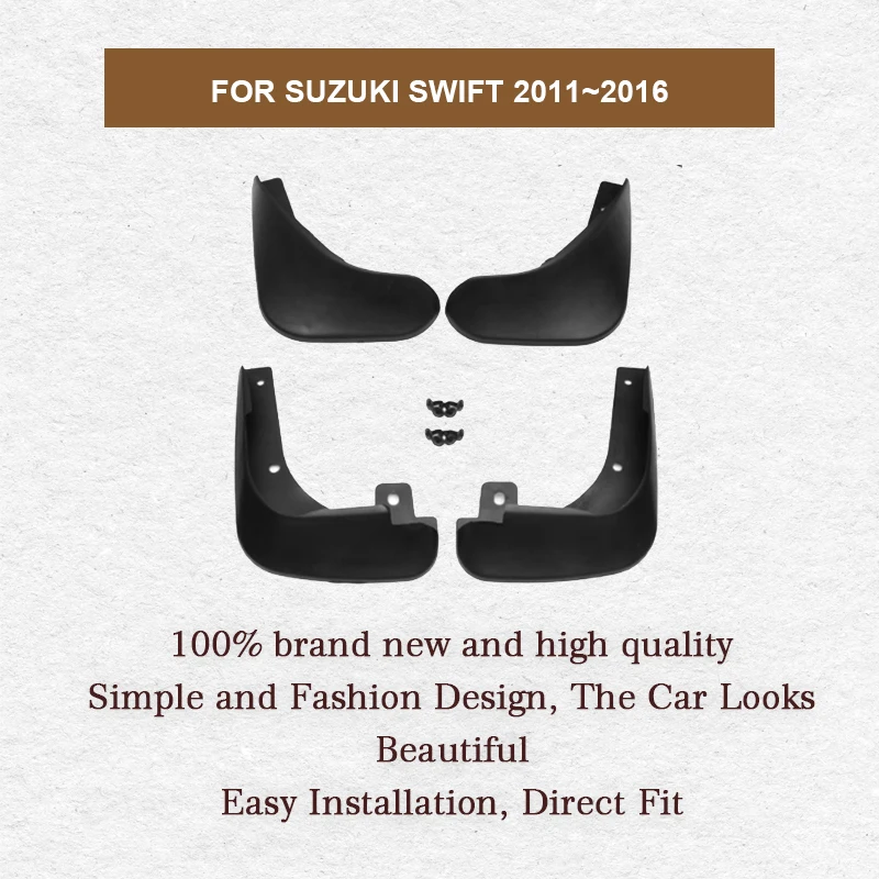 Swift Rear Guard For Suzuki Swift 2011~2016 2013 Mudguards Mudflaps Fender Front Rear ...
