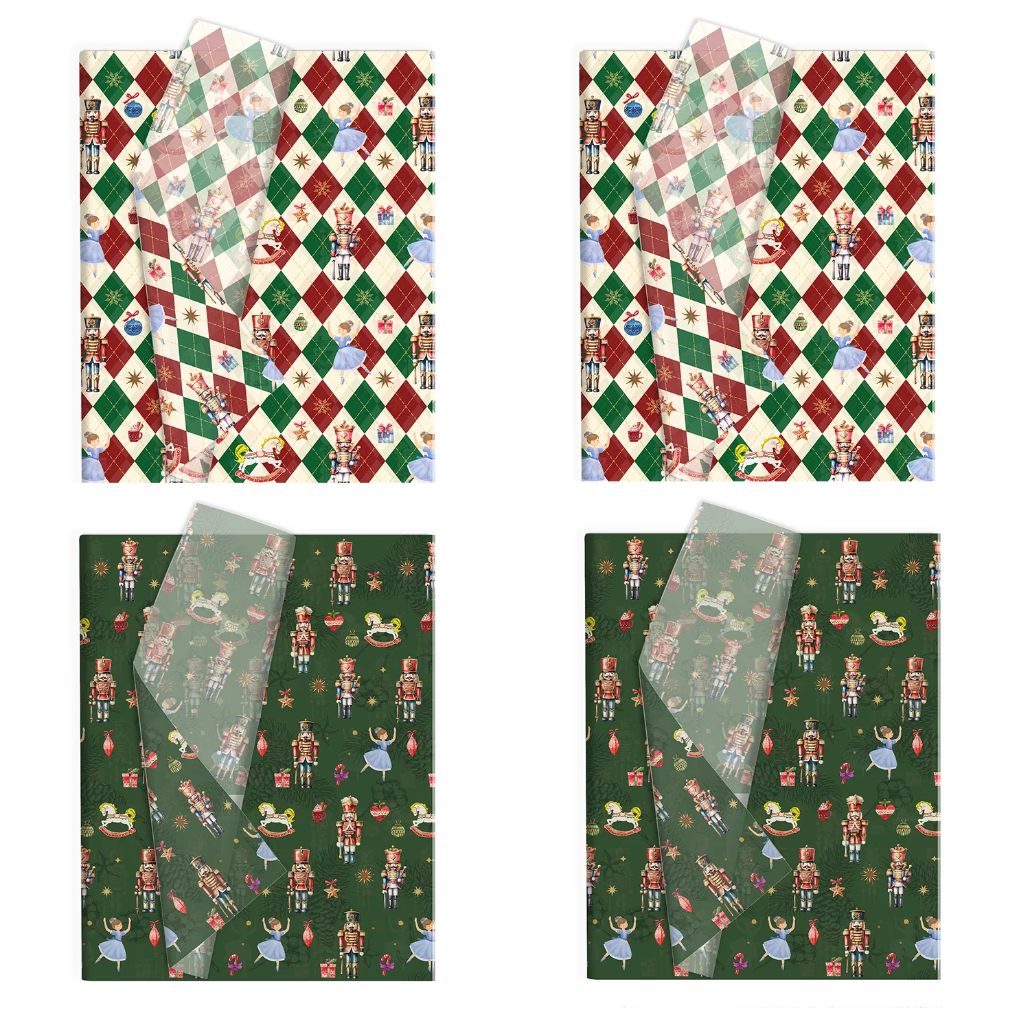 20/50 stücke Weihnachten Nussknacker Seidenpapier Schnee Birne Papier Geschenkbox Geschenkpapier DIY Geschenk Verpackung Für Weihnachten Party liefert